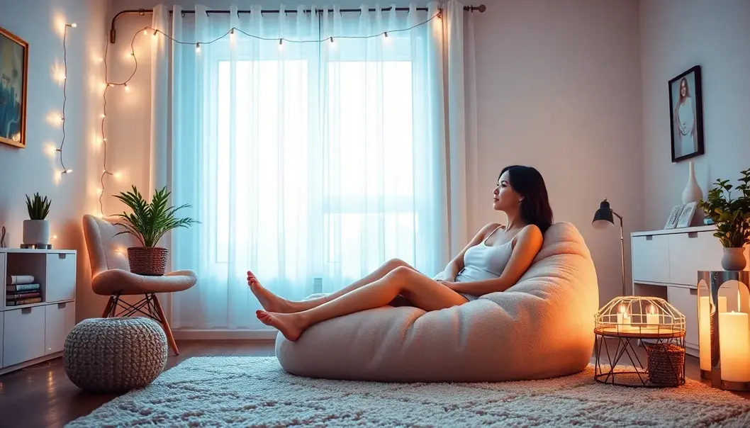 Creating a chic and cozy cinema setting in your living room.