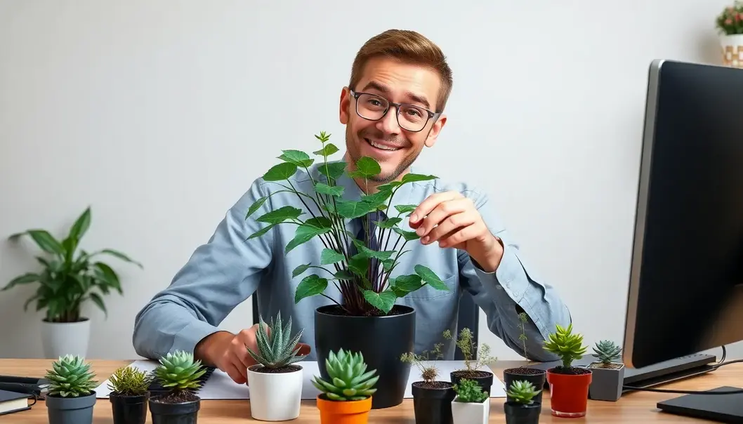 Office plants: not just decor, but attentive listeners.