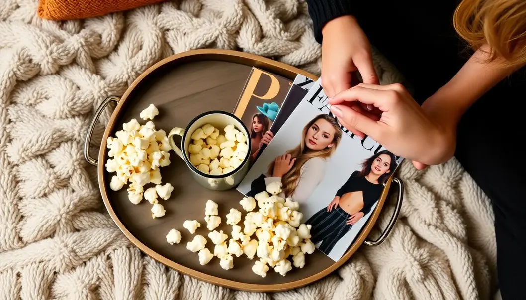 Creating a chic and cozy cinema setting in your living room.